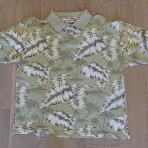 Summa Green  Palm Trees Vintage XLarge Polo